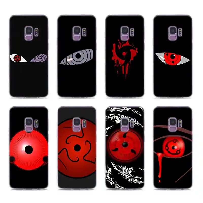 Silicone Soft Phone Case Naruto Sasuke Sharingan Eyes For Samsung Galaxy Note 10 Pro S10 Lite S9 S8 Plus S7 S6