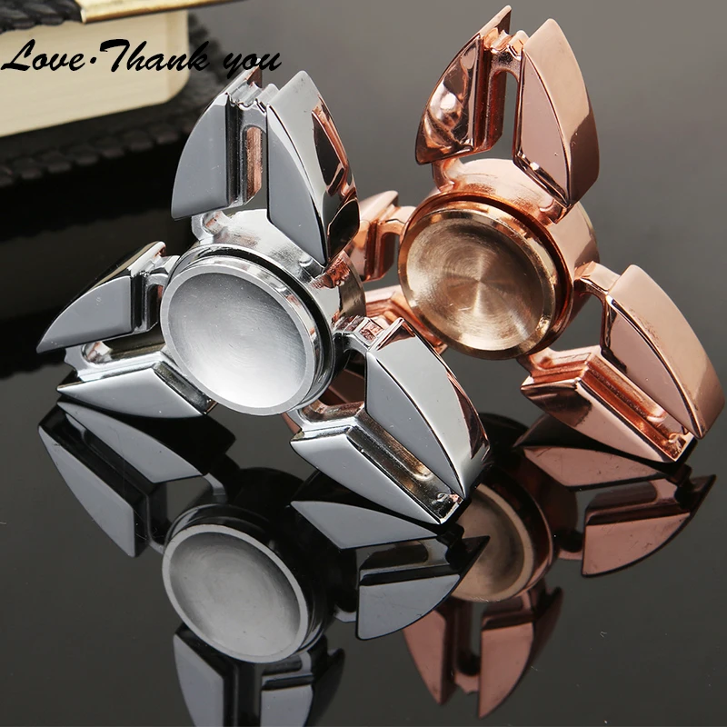 

New Fidget Spinner Zinc Metal Flash Fidget Spinners r188 Steel Bearing Tri-Spinner ADHD Austim Learning Hand Spinner Fidget Toy