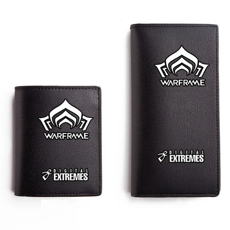 

MeanCat Popular Online Game Warframe PU Wallets PC Games Warframe Short Wallet with Night Light Function