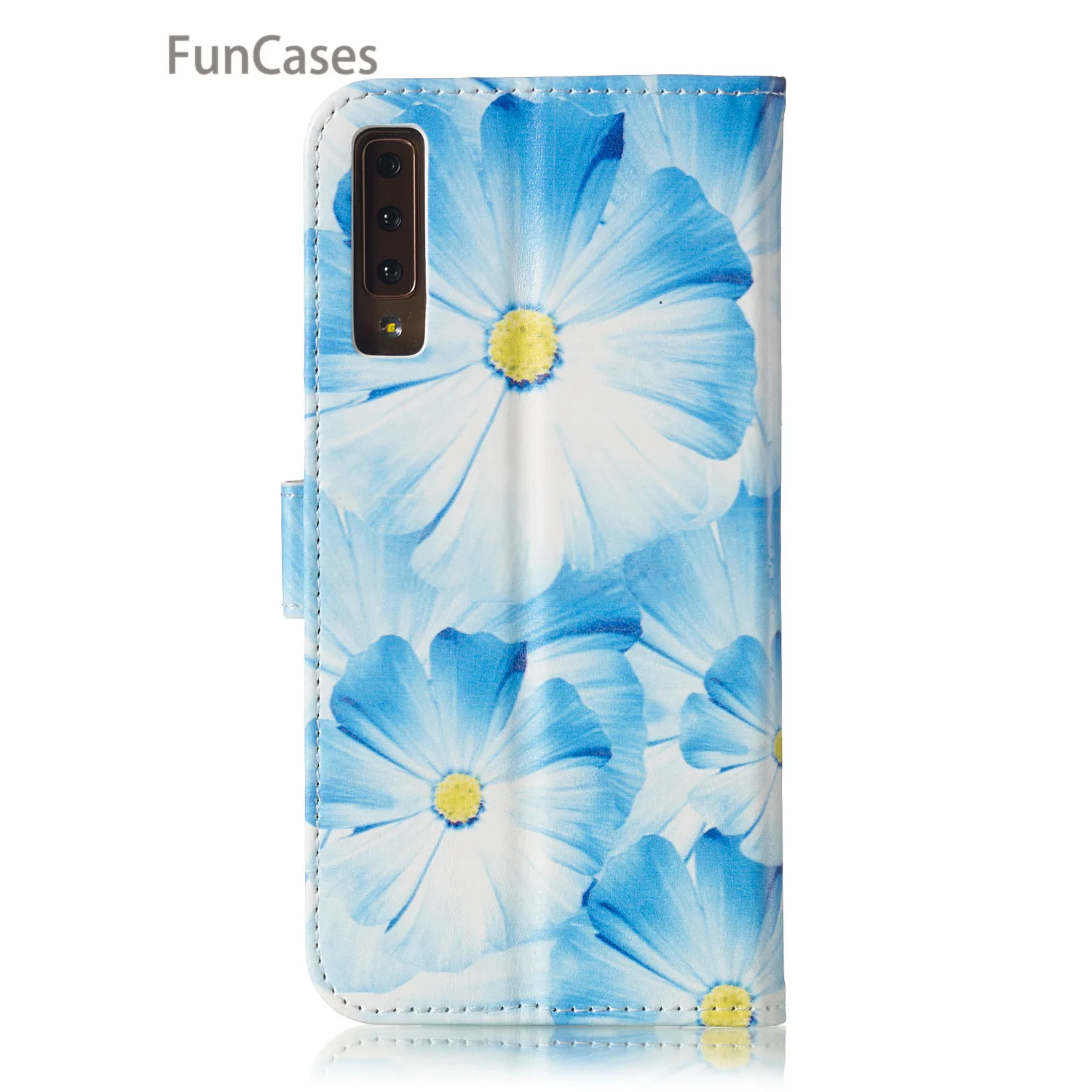 Из искусственной кожи чехол бумажник Girly для coque samsung A9 2018 черный золотой СПС Galaxy