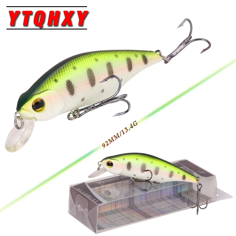 

YTQHXY Good Quality Fishing Wobbler 13.4g/92mm Sinking Minnow isca artificial Bait Fishing Lures with 6# Hook peche YE-162