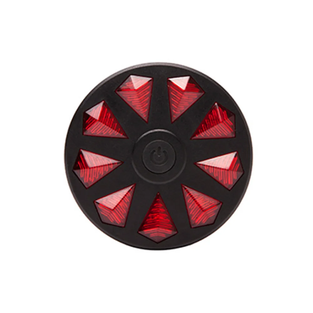 

Cycling Diamond Round Taillight Waterproof 4 Models Bicycle Night Riding Safety Warnning Rear Light ASD88