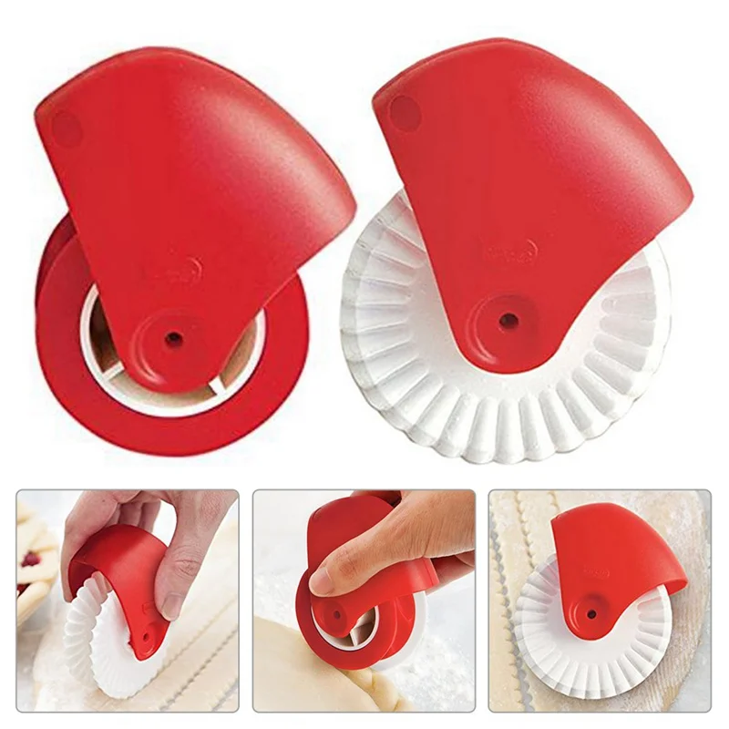 

Noodle Maker Lattice Decor Plastic Roller Dough Cutter Tool Kitchen DIY Dough Cutting Tools