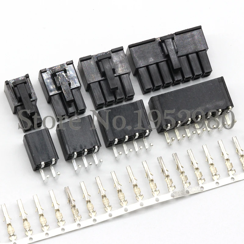 

20 Set ATX 4.2mm Electrical Connector Plug for Car Auto 2/4/6/8/10/-24P Right Angle Pin Header+Housing+Terminals