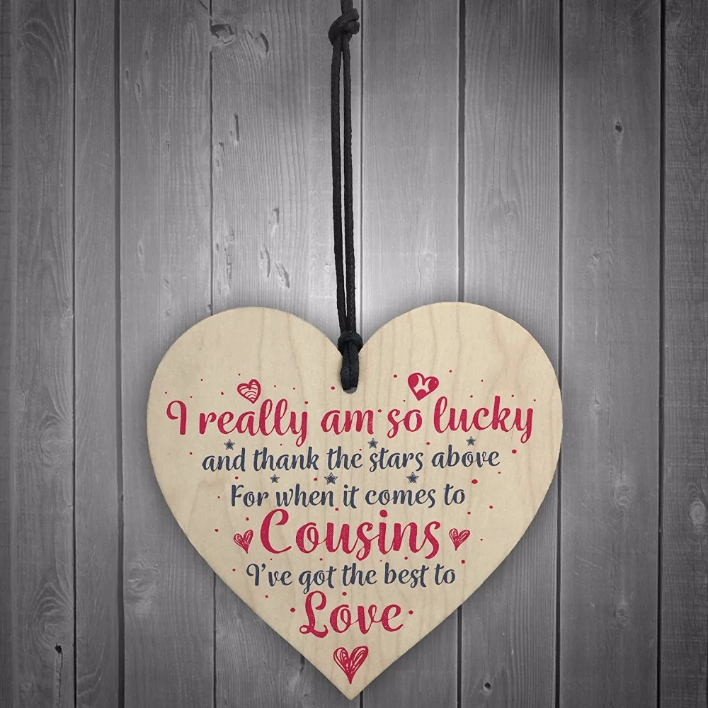 4-Meijiafei-Got-The-Best-Cousins-Wooden-Heart-Family-Plaque-Thank-You-Gift-Birthday-Present
