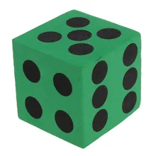 5 пачек 12 шт пенопластовые игральные кости-Случайные цвета/Особенности черные твердые точки-безопасные и смешные для детей, играющих или обучающих