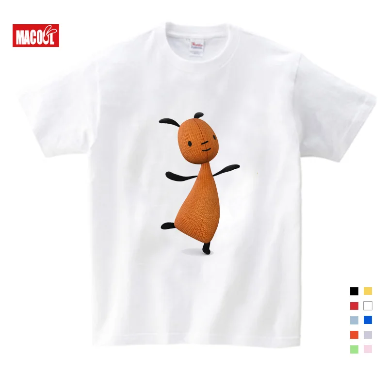 

Cotton Print Bing Rabbit/Bunny Children Funny T Shirt 3T-9T Kids Short Sleeve Summer Tops Baby Boys/Girls Clothes Snug 3-15yrs