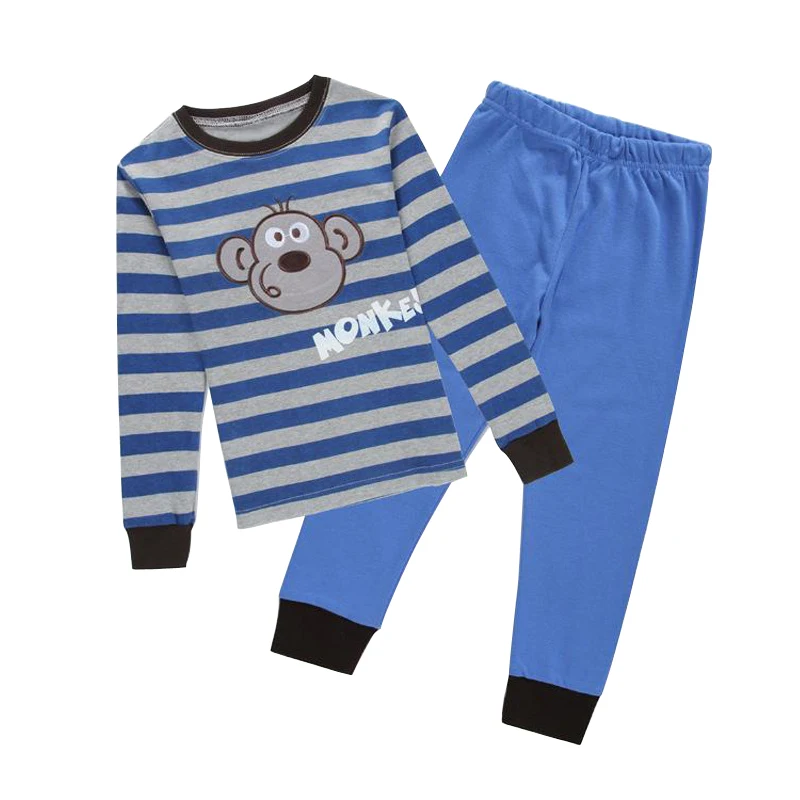 

Cute Boys Pajamas Cartoon Monkey Baby Sleepwear Pijamas Children Clothing Boys Tracksuits Kids Boy Clothes Sets Autumn New