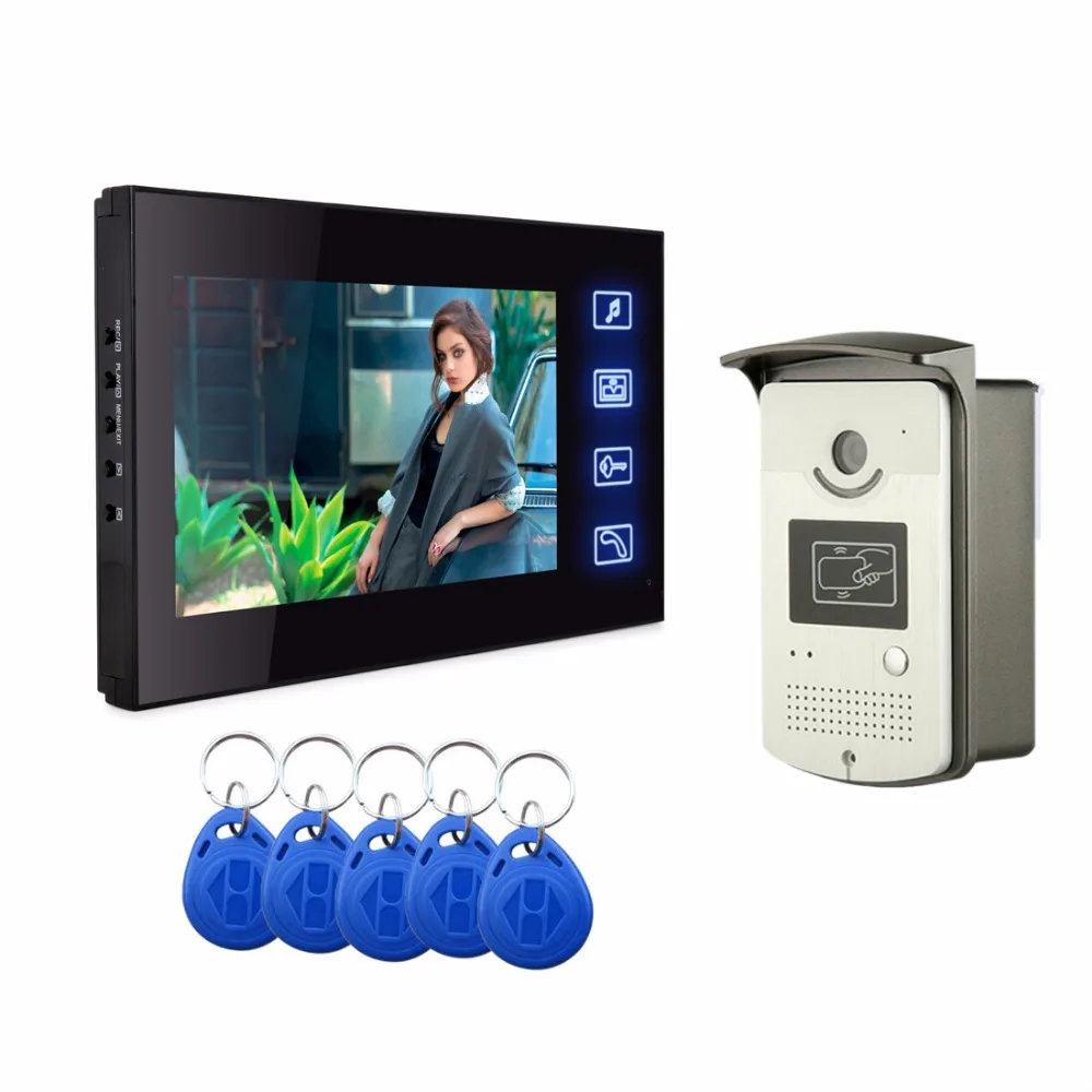 

Yobang Security 7"Colour TFT LCD Video Intercom Doorbell Door Phone System With 4G Network Surveillance IR Night Vision Intercom