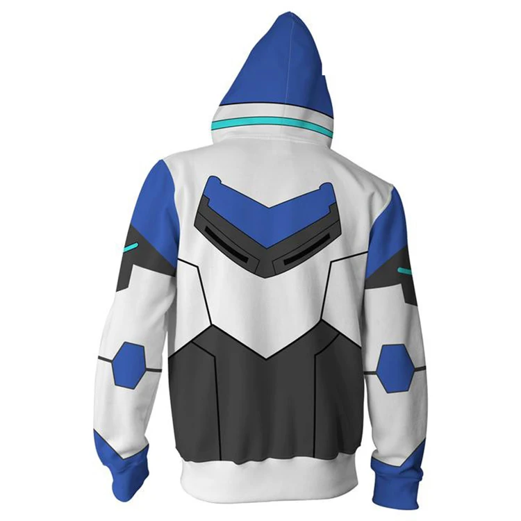 BTS 3D Print Voltron: Defender of the Universe Hoodies Sweatshirts Men Long Sleeve Casual Tracksuit Zipper Clothes 2018 4XL 