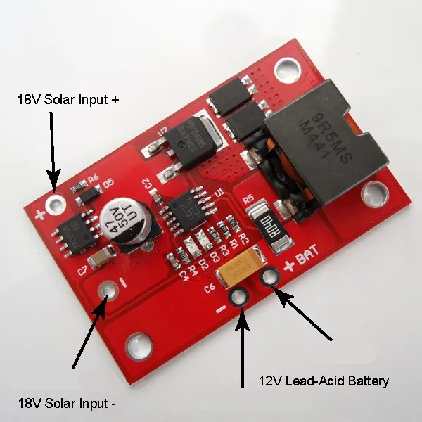 

MPPT Solar 18V Panels Charger Controller 3A For 12V lead acid Battery Charging