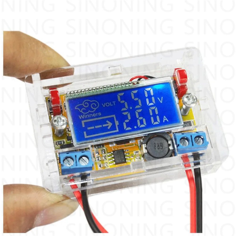 

DC-DC 5-23V To 0-16.5V 3A Adjustable Step-down Power Supply Module Voltage Current LCD Display Step Down Buck Regulator + Case
