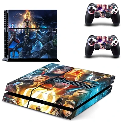 GYTM2549 Мстители Endgame PS4 Кожа Наклейка виниловая для консоли Playstation 4 и 2 контроллера PS4 наклейка КОЖА - Цвет: GYTM2549