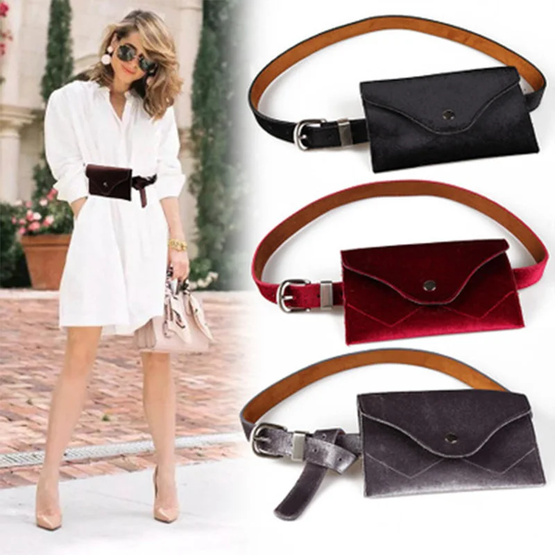 Anreisha Women Fashion Waist Bag High Quality Velvet Material Belt Bags For Women Female 2018 Newest Girl Phone Fanny Pack Bag Anreisha Women Fashion Waist Bag High Quality Velvet Material Belt Bags For Women Female 2018 Newest Girl Phone Fanny Pack Bag