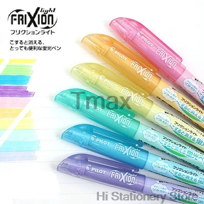 

9 Pcs/Lot Pilot SFL-10SL Erasable Highlighter fluorescent pen 6 Soft Color Ink Writing Supplies Office & School Supplies