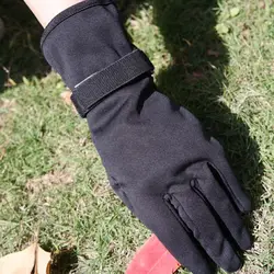 2018 ветрозащитный Зимние перчатки Для мужчин езда гоночные защитные теплые перчатки Регулируемый Черный варежки с запястье