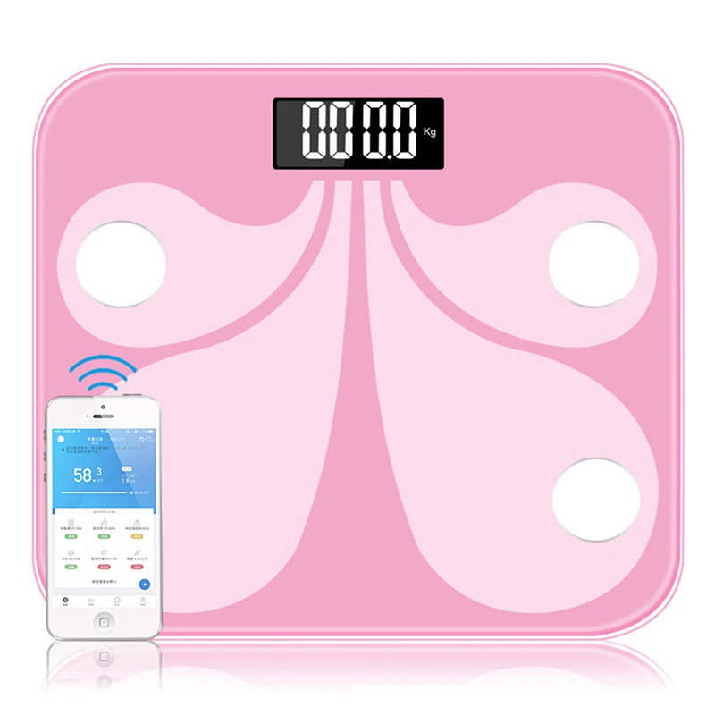 Умные весы для ванной, Bluetooth, электронные весы для тела, приложение для домашнего взвешивания жира