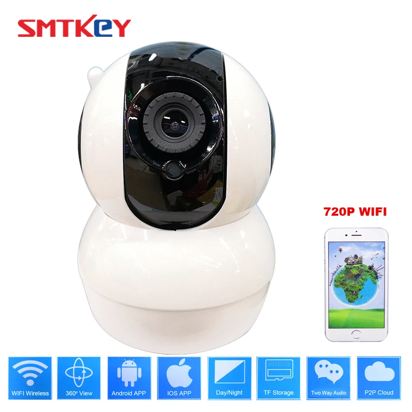 

Support 32GB Recording 720P WIFI Camera Onvif Wireless IP network Camera support smart phone APP by IOS & Android APP