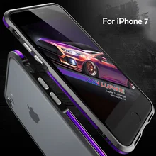Luphie Luxury Ultra Thin Slim Aluminum Metal Bumper for iphone 7 Button Cover Shockproof Rugged Holster for iphone7 Case