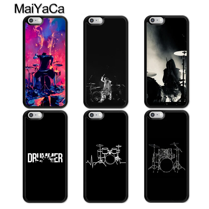 

MaiYaCa Drum Drummer Music Dj Pattern Phone Case For iphone 11 Pro MAX X XR XS MAX 6 6S 7 8 Plus 5 5S TPU Back Cover Fundas