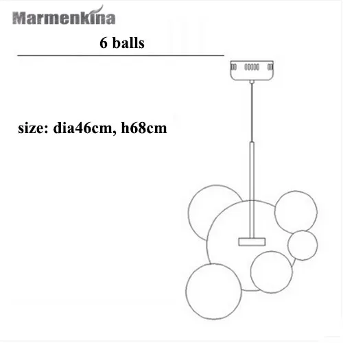 Современный минималистичный дизайнерский мыльный пузырь Микки стеклянный шар люстра для гостиной столовой подвесные светильники 220 в 230 В