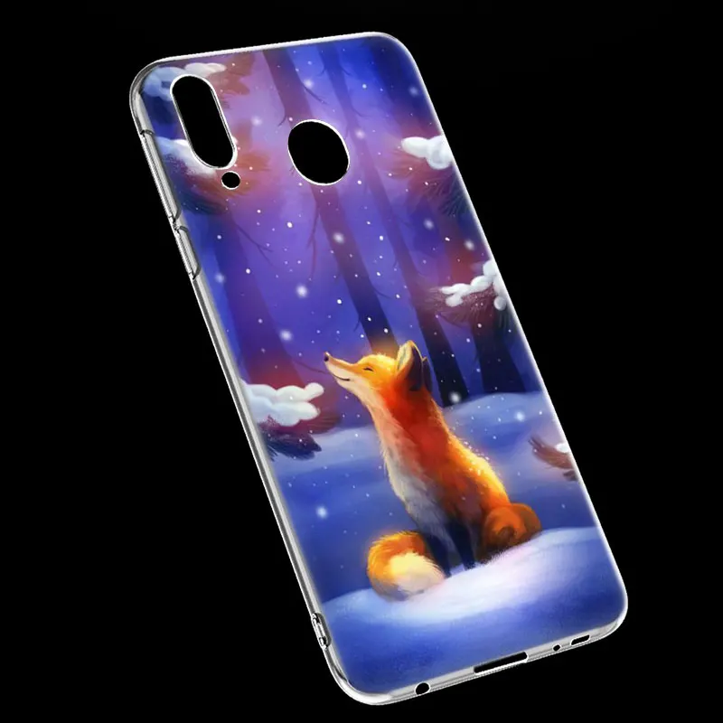 С изображением лисенка, силиконовый чехол для телефона для samsung Galaxy A80 A70 A60 A50 A40 A40S A30 A20E A2CORE M40 Примечание 10 плюс 9 8 5 Модный чехол с рисунком