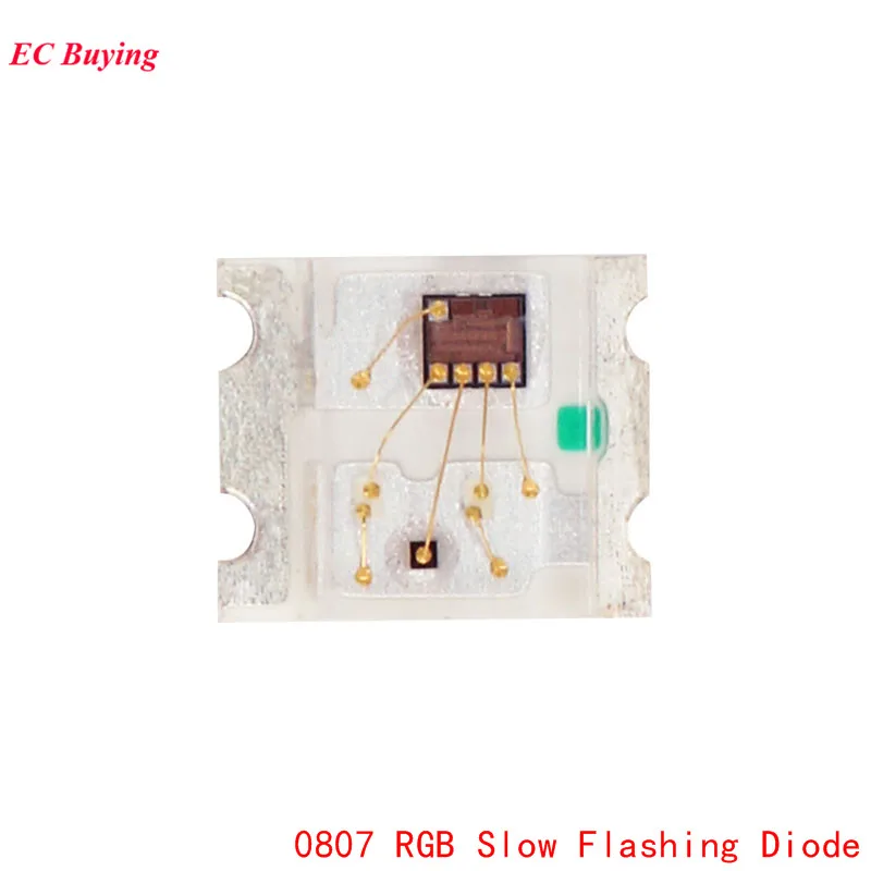 4000 шт. светодиодная лампа 0807 RGB SMD 0805 медленный мигание диоды цветные сделай