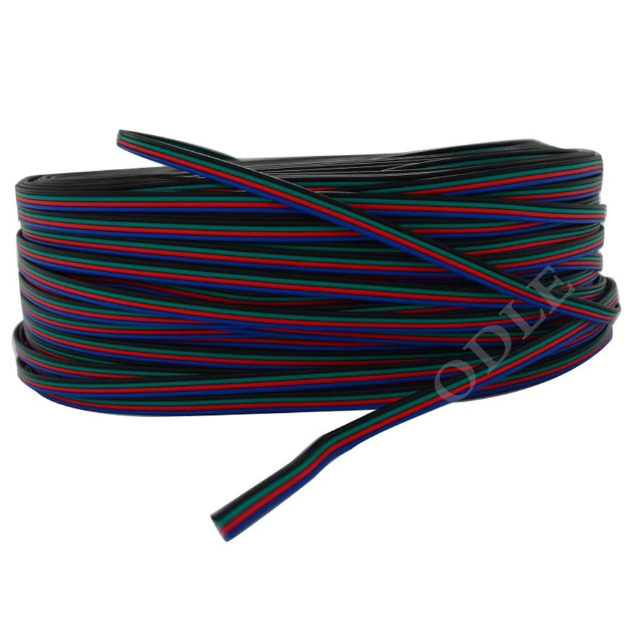 50 м 22AWG 4 pin кабель RGB ПВХ изоляцией провод электрический свободно выбирать
