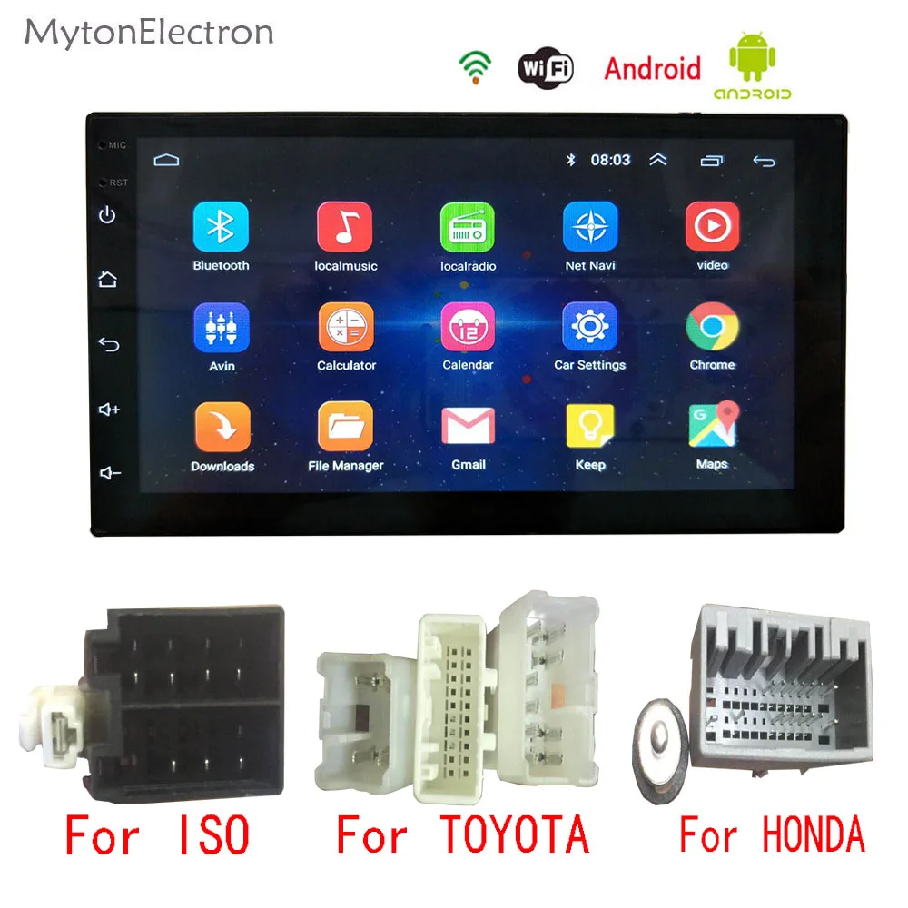 Android Car Radio Multimedia Audio Stereo FM Two Din GPS Navigator Bluetooth For Volkswagen