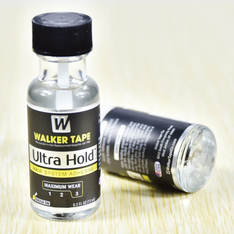 0.5FL OZ(15ml) Ultra Hold Hair System Adhesive Brush-on Profession Lace Wig Silicone Adhesive For Lace Wig/Toupee/Closure