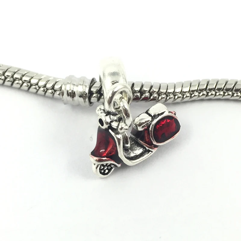 

DIY Jewelry Red Scooter Dangle Pendent Charm European Beads Fit Pandora Charms Bracelets & Bangles