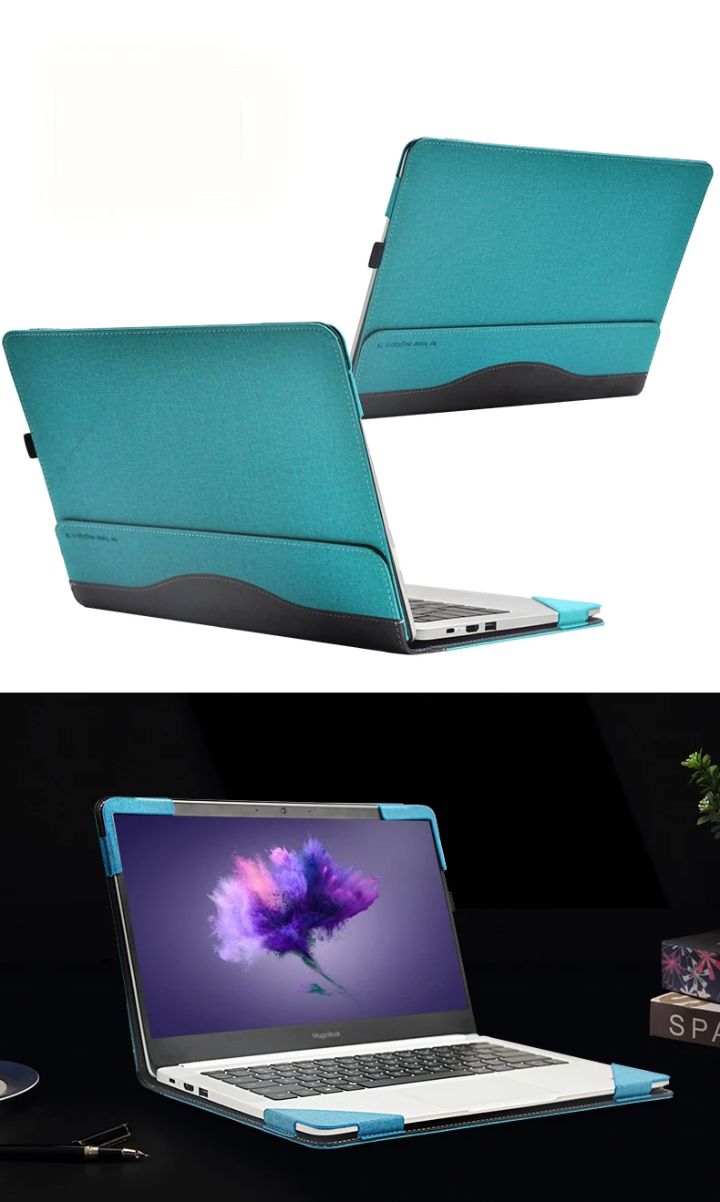 

Laptop Case For 2019 Huawei Honor MagicBook Notebook 14 inch Cover Detachable with Pen Holder Protective Skin Case New Arrival