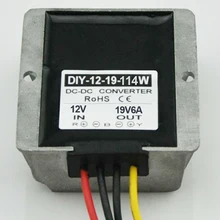 DC Шаг до 12 V(9 V-18 V) 19 V 6A 114 W модуль силовой мощности DC преобразователь автомобилей Питание адаптер регулятор Водонепроницаемый 10 шт