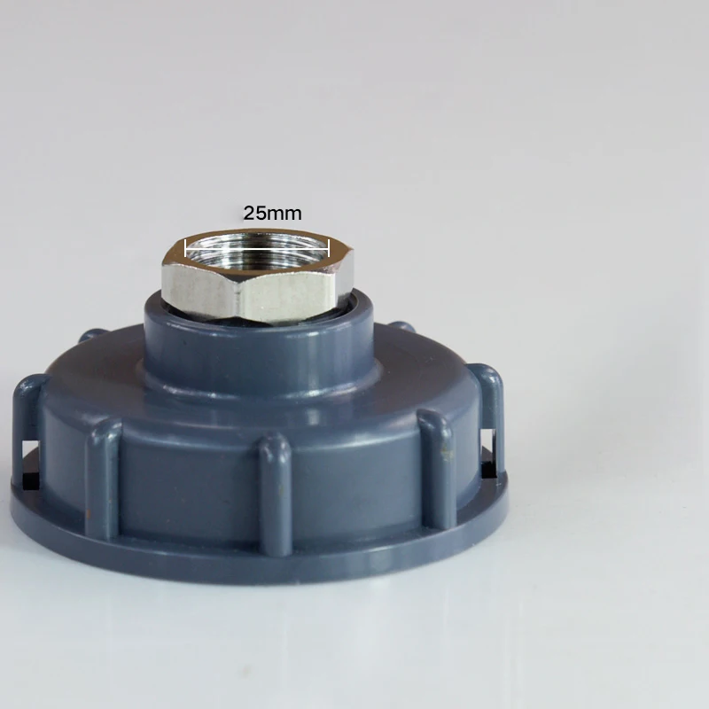 25mm IBC сливной штуцер дренажный адаптер грубый шланг кран клапанная крышка удлинитель насадка на шланг кран с форсункой крышка внутренняя резьба клапана изменить соединение - Цвет: 25mm