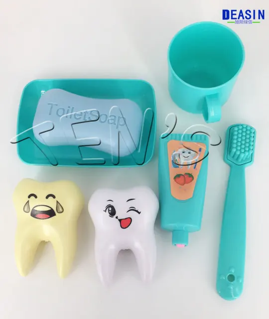 2018 new arrival 1 set Dental dentist toy Tooth toy bath toy toothbrush