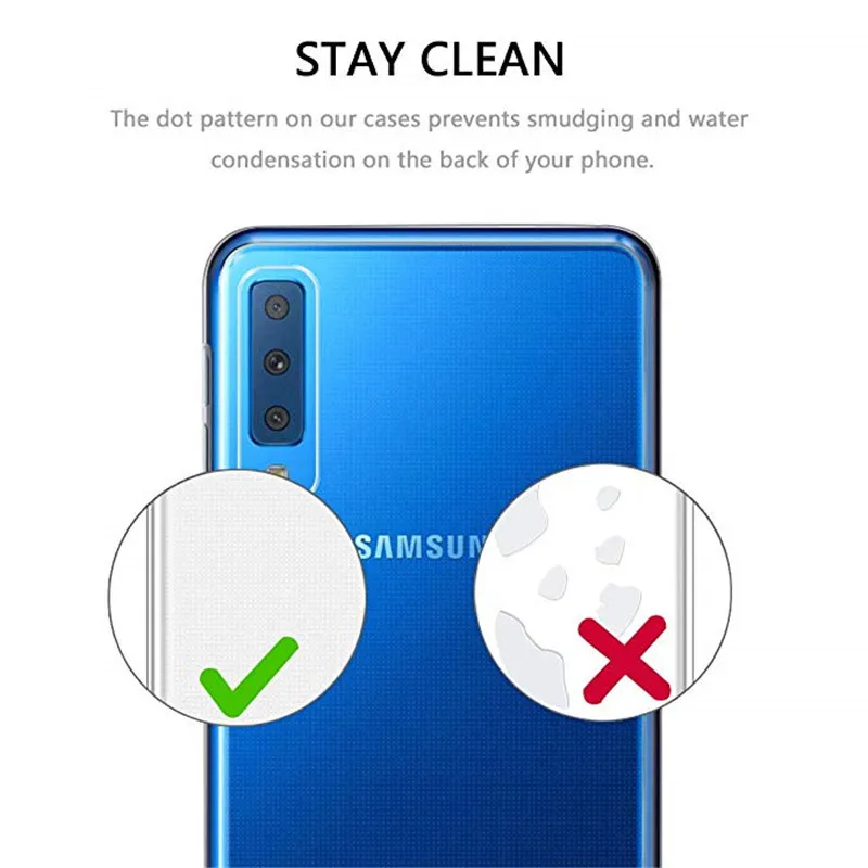 Для Samsung Galaxy A7 2018 A750F SM прозрачный Ультратонкий Мягкий ТПУ силиконовый чехол