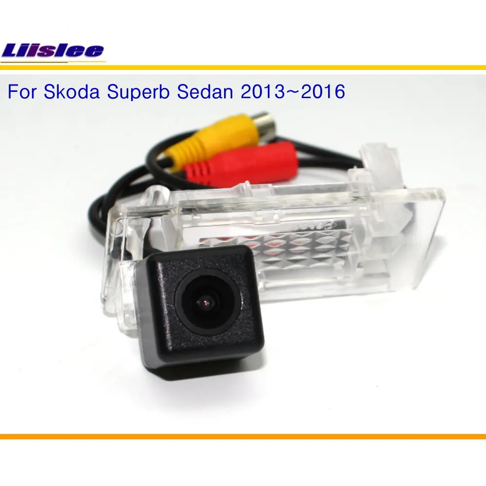 For Skoda Superb Sedan 2013~2016 RCA & Original Screen Compatible Rear View Camera / Back Up Reverse Parking Camera