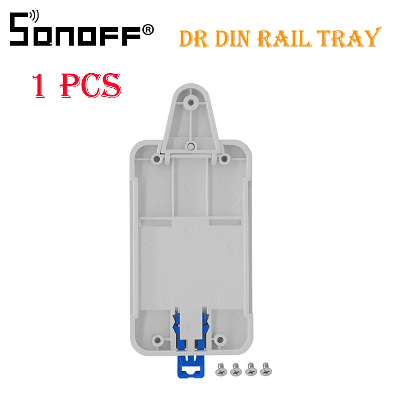 2 шт. SONOFF для Basic/RF/Pow/TH10/16/Wifi смарт-переключатель DR DIN лоток рейку Чехол Держатель установленный Регулируемый Чехол коробки для дома Alexa - Комплект: Sonoff DR 1 PCS