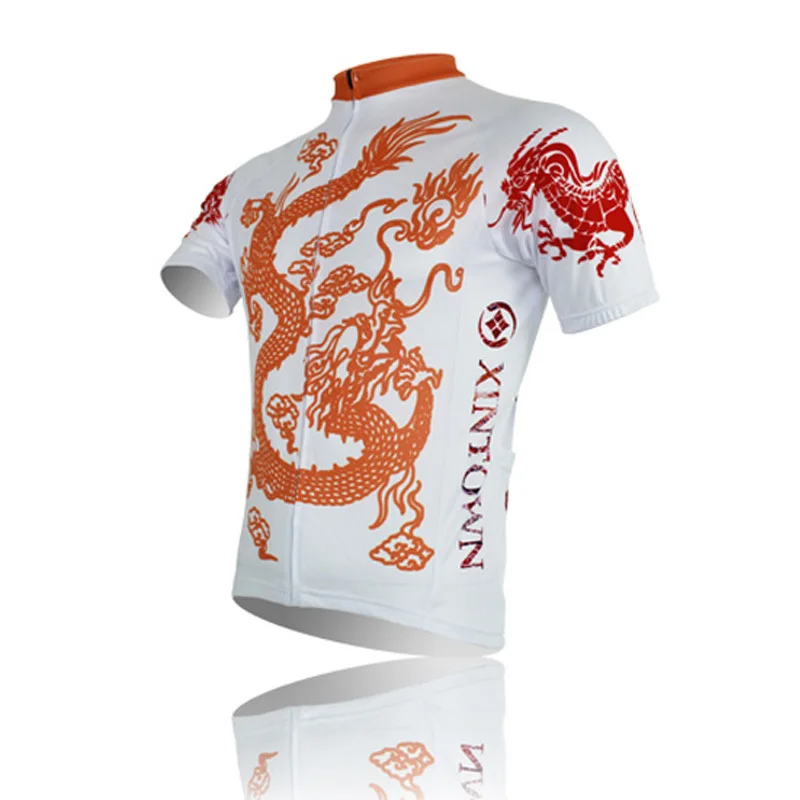CYSS2056 Chinese Dragon Short Sleeve Cycling Jersey Men Bike Cycling