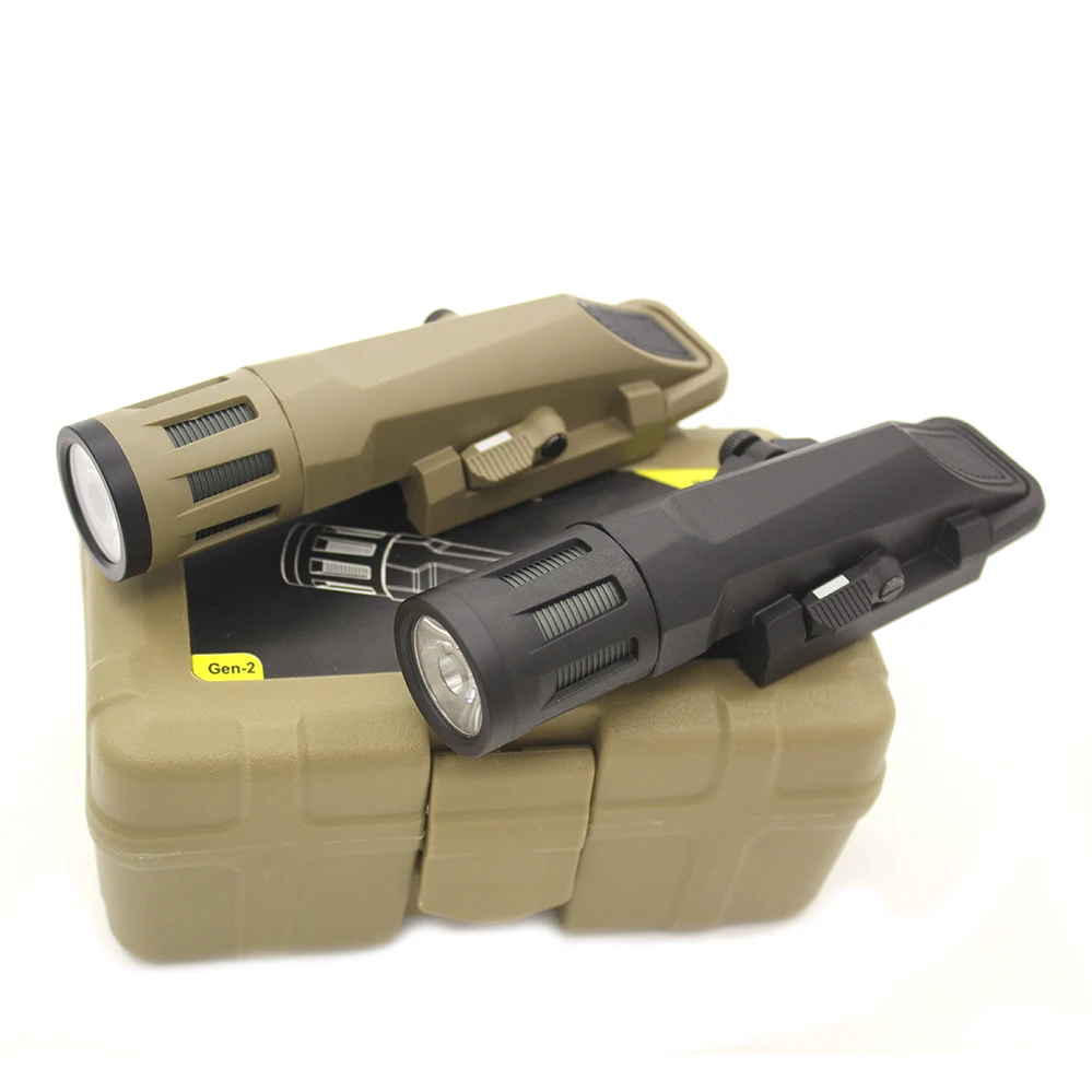 

Tactical WML-X Light Waterproof Rifle Flashlight Fit 20mm Weaver Picatinny Rail mount Hunting shooting Flashing Black