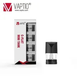 Электронная сигарета pod Vaptio C плоский мини Pod 4 шт. распылитель 1,3 мл емкость 1.5ohm катушки головка подходит C плоский мини комплект