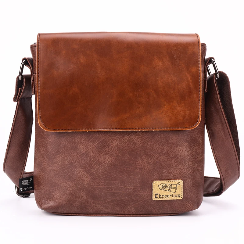 Luxury Brand Vintage Messenger Bag Men Shoulder Bags Leather Crossbody