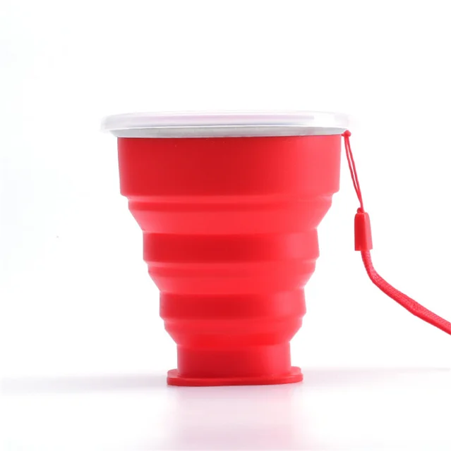 New Fashion Travel Silicone Retractable Folding Cup Outdoor Telescopic