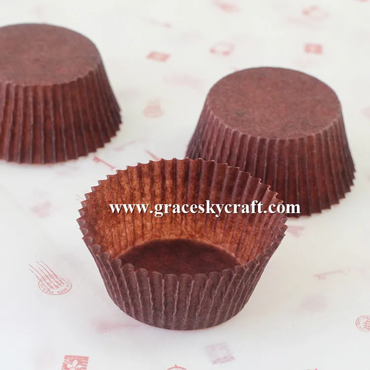 

100pcs/set Free Shipping pure brown Christmas, Birthday, Wedding Party Cake Decorating Tool Paper Cupcake wrapper Baking Cups