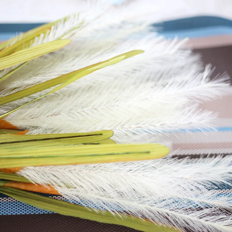61CM Long Flower Arranging Accessories White Feather Artificial Flower