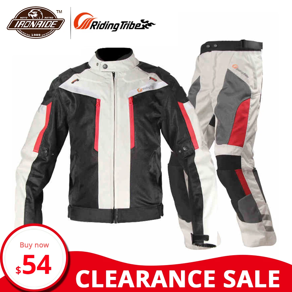 

Clearance Riding Tribe Men Motorcycle Jacket Waterproof Motorcycle Pants Moto Jacket Windproof Motorbike Clothing for Winter