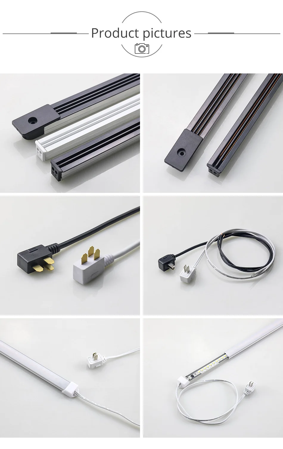 220V Dc Power Connector Track For High-end Display Cabinet Lights Rail Track Shelf Lighting Supermarket Shelf System Fitting (12)