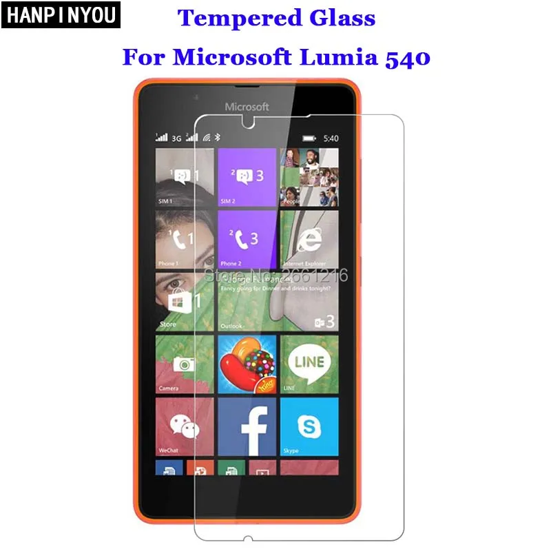 

For Lumia 540 Tempered Glass 9H 2.5D Premium Screen Protector Film For Microsoft Nokia Lumia 540 5.0