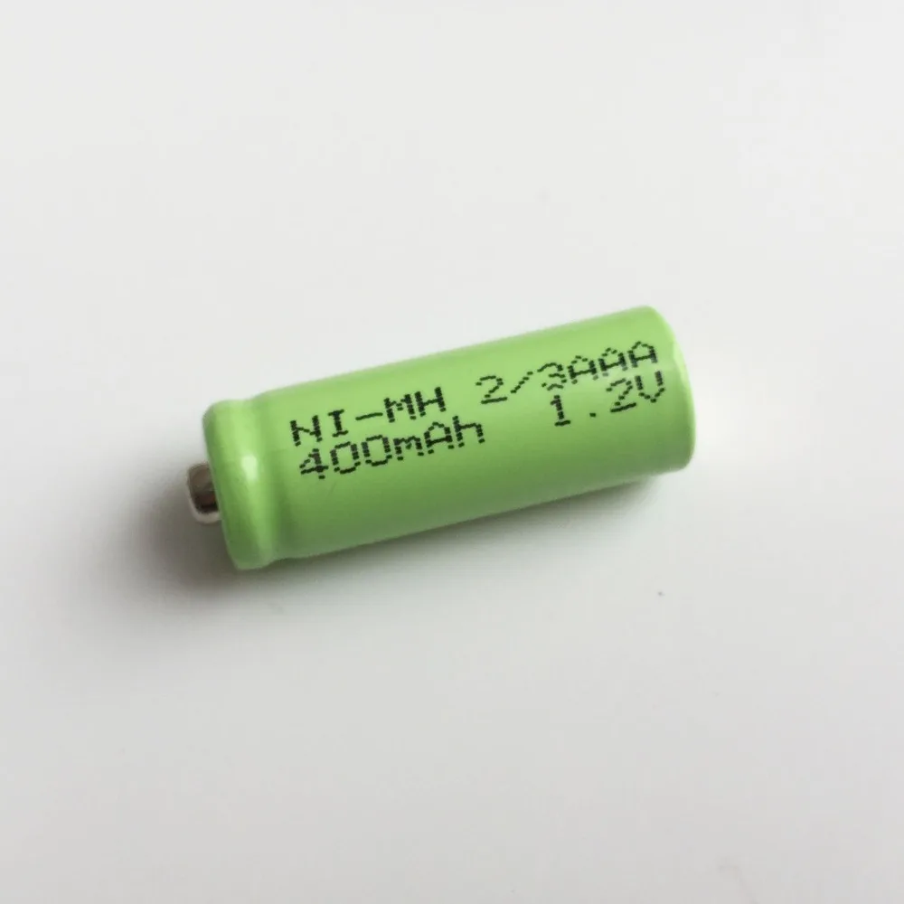 50 шт 1,2 в перезаряжаемая батарея 2/3AAA 400mah 2/3 AAA Ni-MH nimh cell piont top Для электробритва, беспроводной телефон