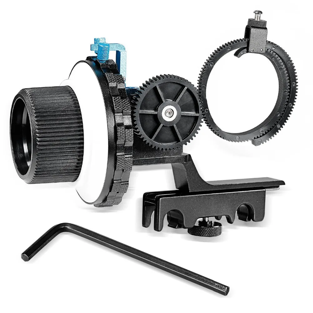 Neewer A B Stop Follow Focus with Quick Release and Gear Ring Belt